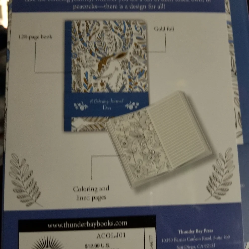 2 in 1:  Deer Coloring Journal